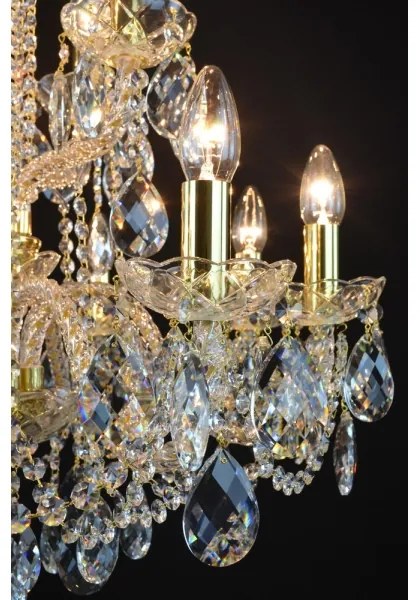 Wranovsky JWZ125122230 - Lustră de cristal pe lanț MARIERA 12xE14/40W/230V