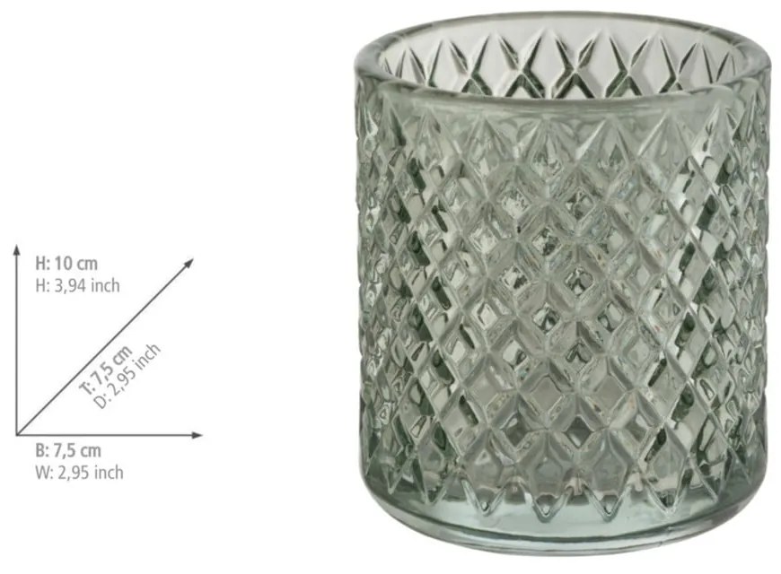 Suport pentru periuța de dinți verde mentă din sticlă Atessa – Wenko