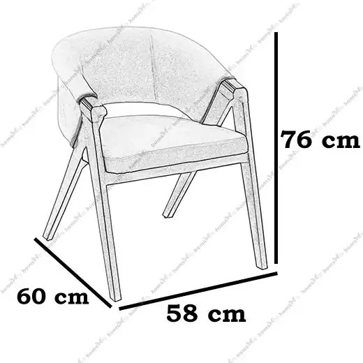 Scaun living tapitat,fag,Seria Special AST-650,Homs,60012,albastru