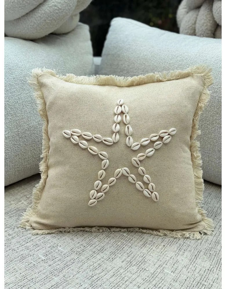 Față de pernă din bumbac 43x43 cm Seashells – Mioli Decor