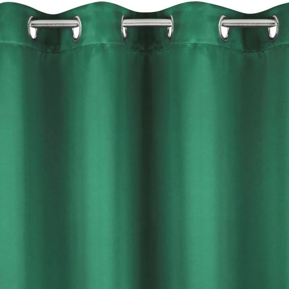 Draperie elegantă verde pentru fereastră Lungime: 250 cm