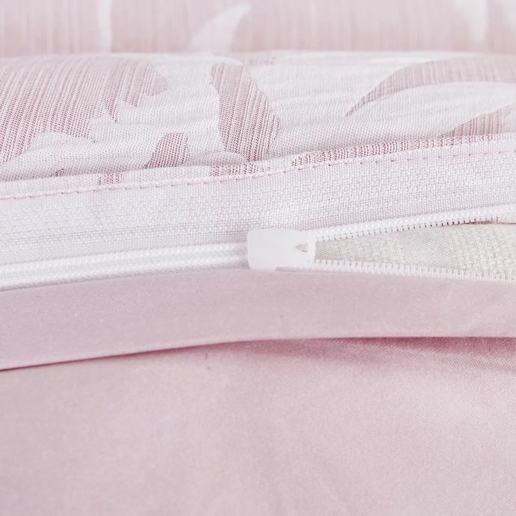 Lenjerie de pat din jacard Alabama roz, 140 x 200cm, 70 x 90 cm