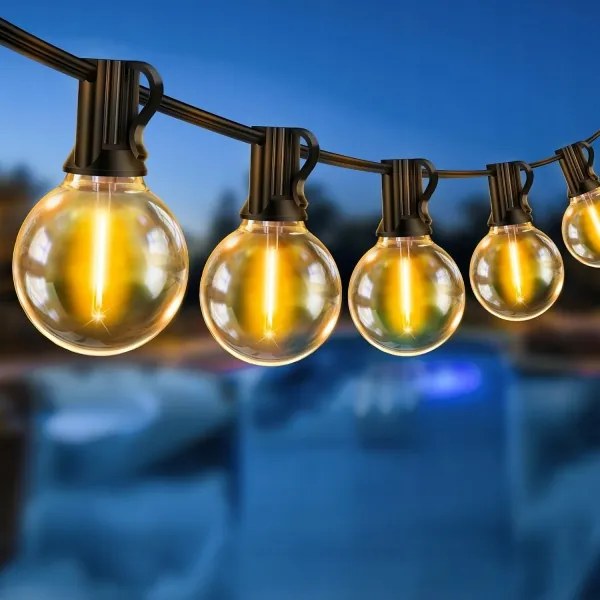 Ghirlandă LED decorativă pentru exterior 36xE12/1W/230V 22,35 m IP65 neagră