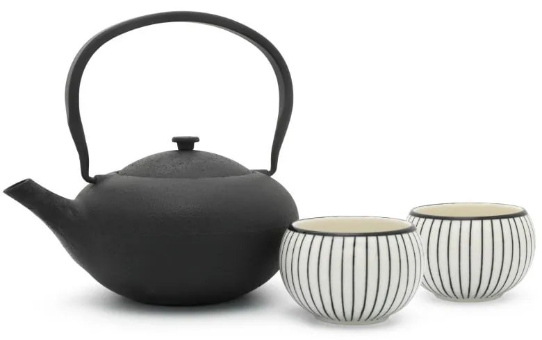 Set pentru ceai alb/negru din porțelan/din fontă Shanxi – Bredemeijer