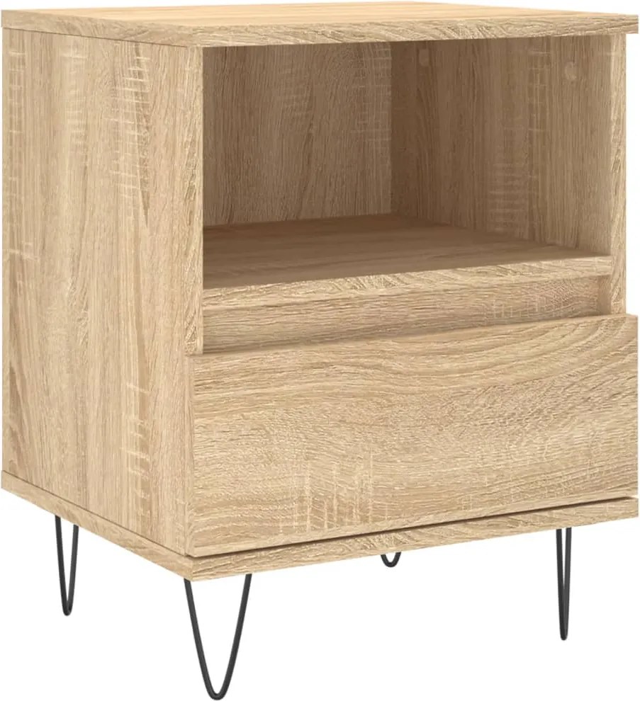 vidaXL Noptieră, stejar sonoma, 40x35x50 cm, lemn compozit