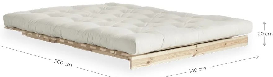 Canapea extensibilă roșie 140 cm Roots - Karup Design