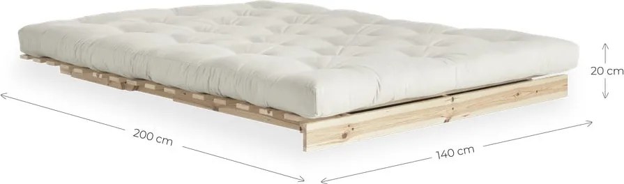 Canapea galben-muștar extensibilă 140 cm Roots – Karup Design