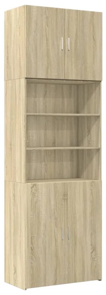 3281359 vidaXL Dulap înalt, stejar sonoma, 80x42,5x249 cm, lemn prelucrat