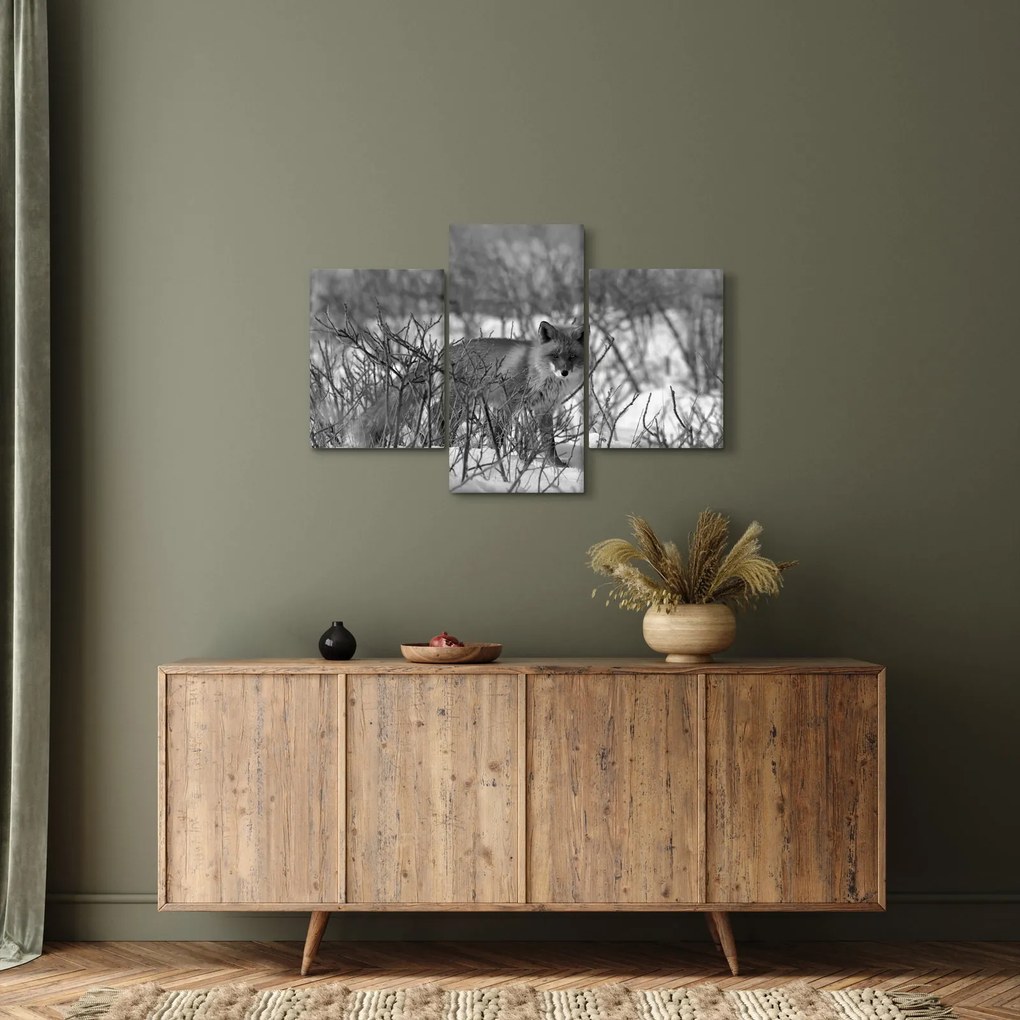 Tablou - Vulpe în timpul iernii (90x60 cm)