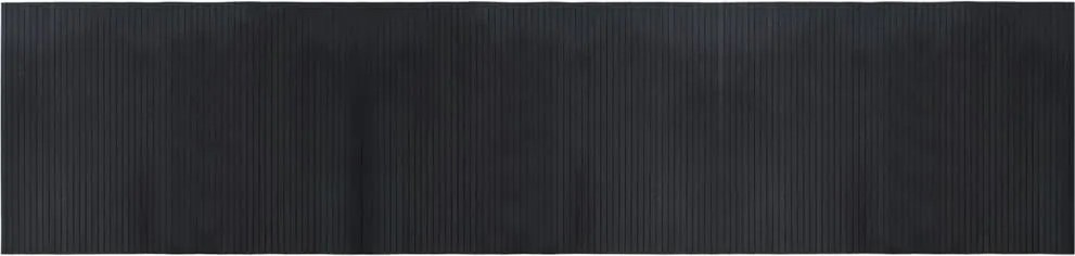 vidaXL Covor dreptunghiular, negru, 70x300 cm, bambus