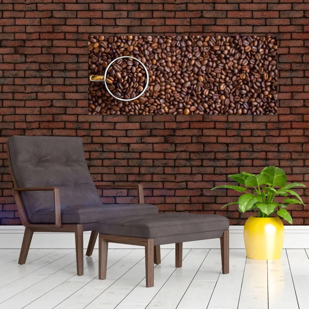 Tablou - boabe de cafea (120x50 cm)