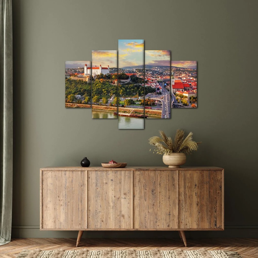 Tablou - Panorama bratislavei, Slovacia (150x105 cm)