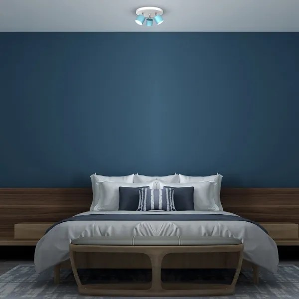 Spot DIXIE 3xGX53/11W/230V albastru