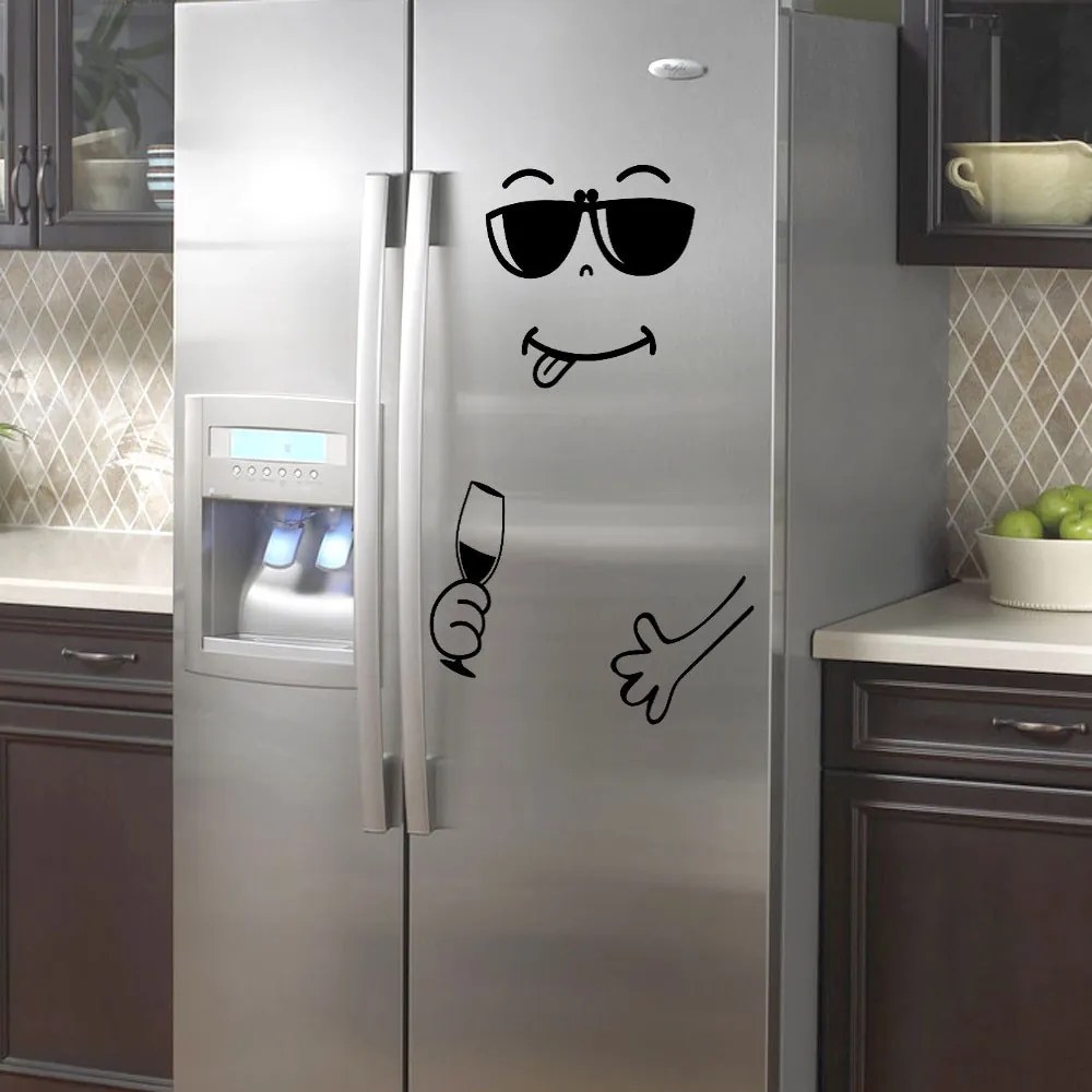 Autocolant frigider "Zâmbitoare 1" 80x60cm