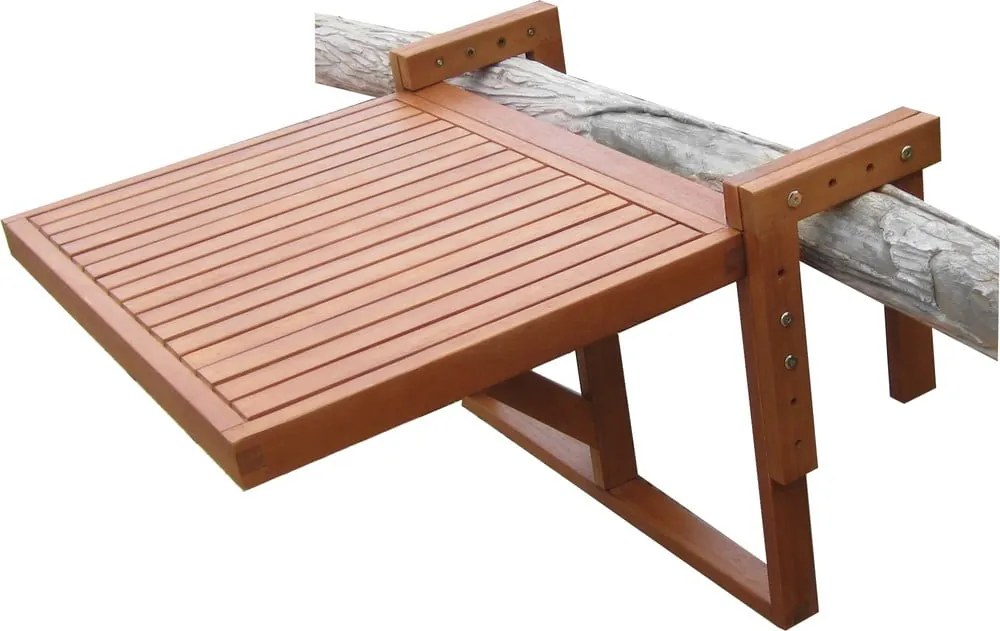 Set 2 scaune și măsuță de agățat pentru balcon din lemn de eucalipt Balcony Berkeley - Garden Pleasure