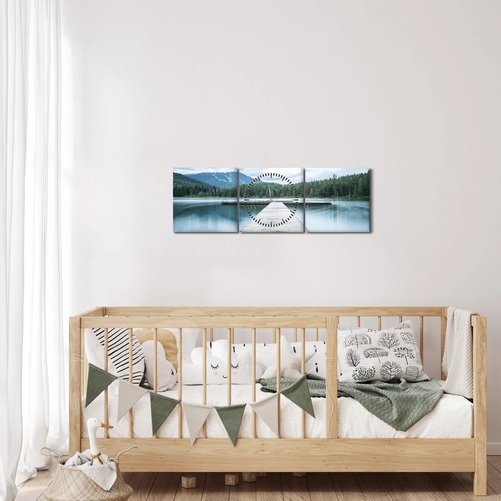 Tablou - O privire din pod (cu ceas) (90x30 cm)