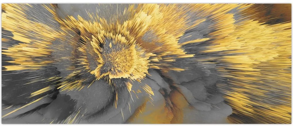 Tablou - Expansiunea aurului (120x50 cm)