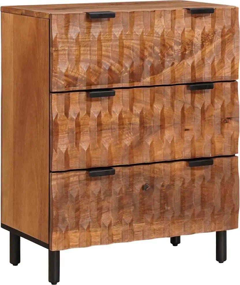 vidaXL Bufet Finisaj Acacia Maro 60 x 33 x 75 cm Lemn de mango solid