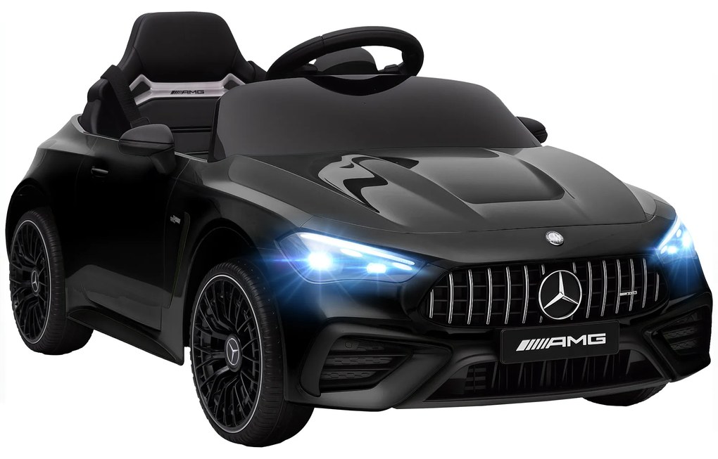 AIYAPLAY Mașină electrică copii Mercedes AMG CLE 53 12V 2 motoare telecomandă parentală 2,4G 99 x 55 x 43 cm negru | Aosom Romania