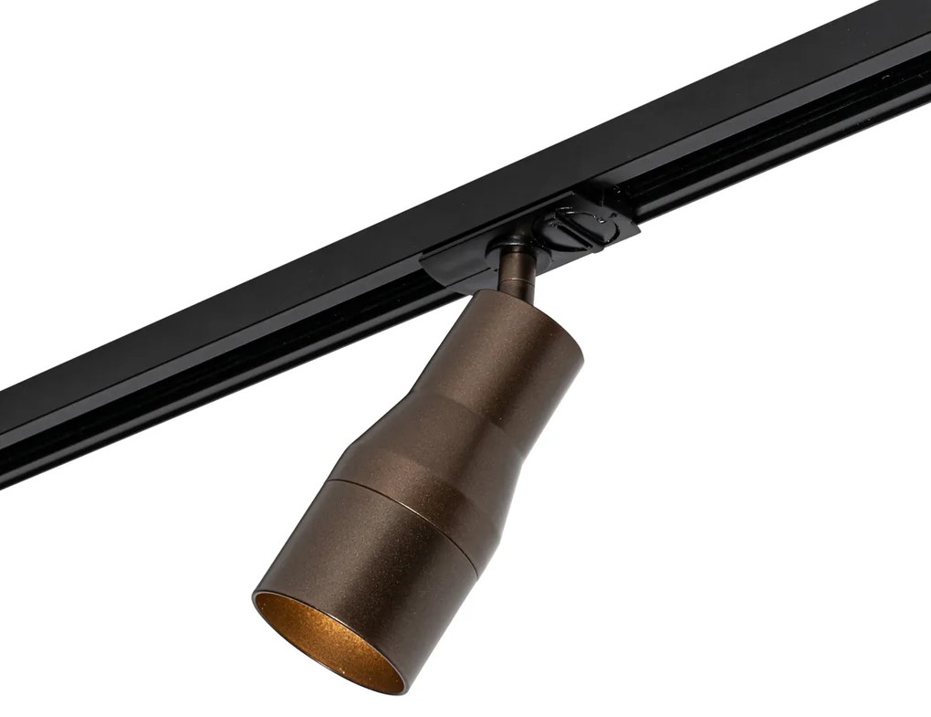 Spotlight modern bronz închis pentru sistem de șine monofazat - Iconic Kohua