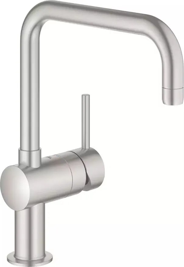 Baterie bucatarie Grohe Minta crom periat Supersteel monocomanda
