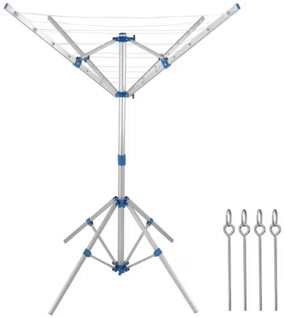 Stend de rufe din aluminiu FALCO, 103×168 cm, argintiu Monzana
