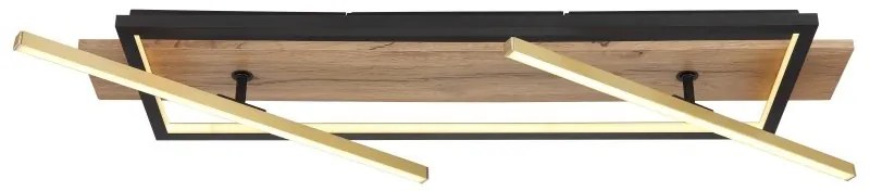 Plafoniera LED design indistrial Beatrix negru 81,5,5x40,5cm