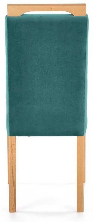Scaun de bucătărie Clarion II, verde / stejar miere