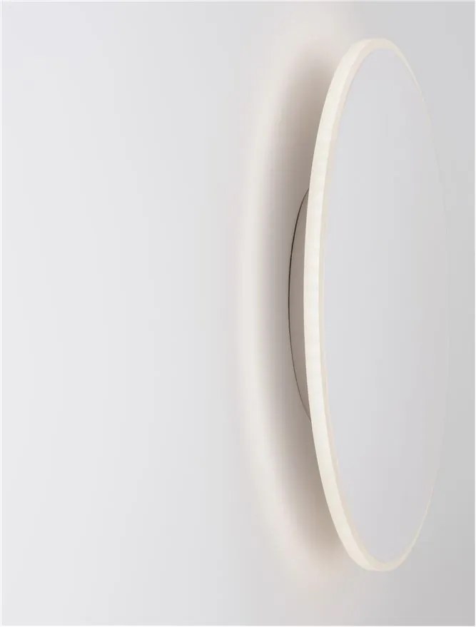 Aplica LED de perete design ambiental CYRCLE 30cm alba
