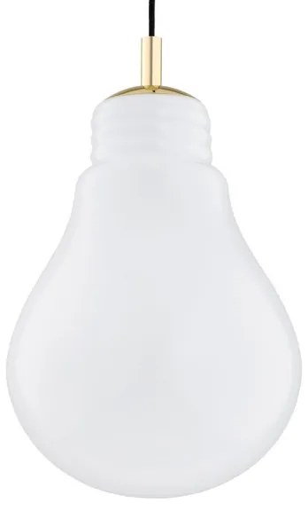 Lustră pe cablu JESSE 1xE27/15W/230V albă/aurie Argon 4879