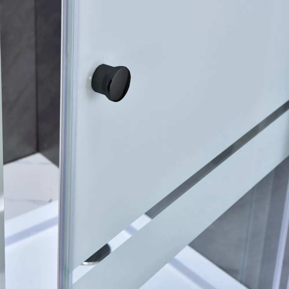 Flexi-S ușă de duș reglabilă 96-111x185 cm negru