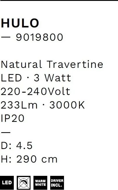 Pendul design minimalist HULO 40cm