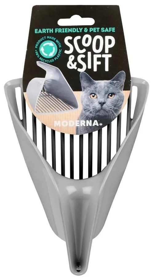 Moderna Mistrie de cernut SCOOP &amp; SIFT gri,13,3 x 15,5 cm