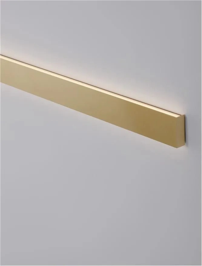 Aplica LED pentru baie cu protectie IP44 SELINE aurie L-90cm