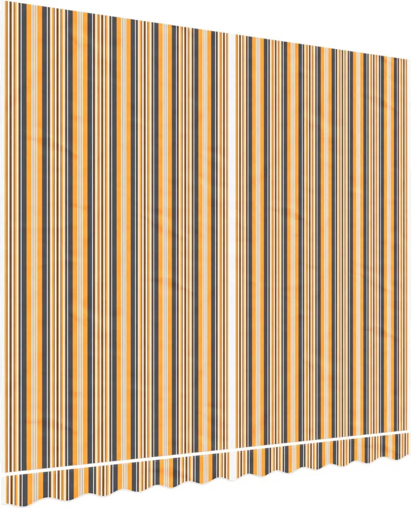 vidaXL Pânză de rezervă copertină, dungi multicolore, 3x2,5 m