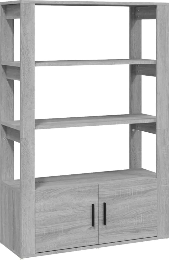 vidaXL Servantă, gri sonoma, 80x30x119,5 cm, lemn prelucrat