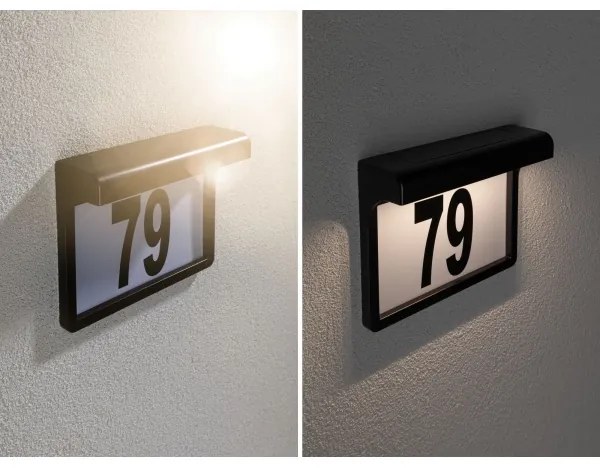 Paulmann 95388 - LED/0,05W IP44 Număr solar cu senzor DAYTON 1,2V