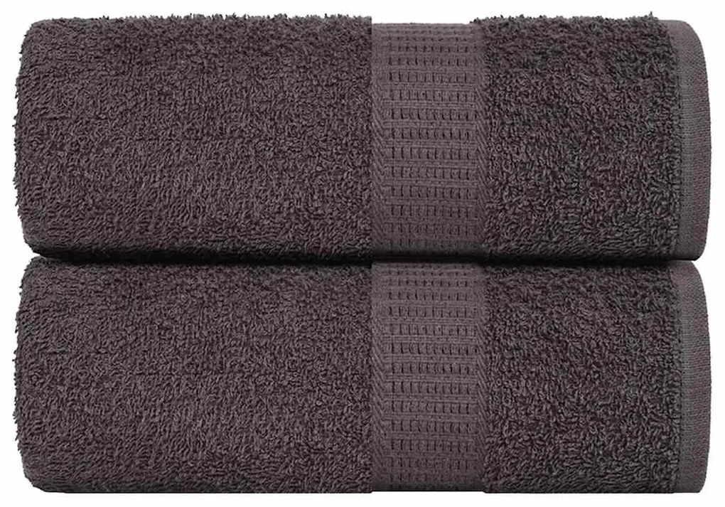 vidaXL Lavete 2 buc Antracit 15x21 cm 360 g/m² 100% bumbac