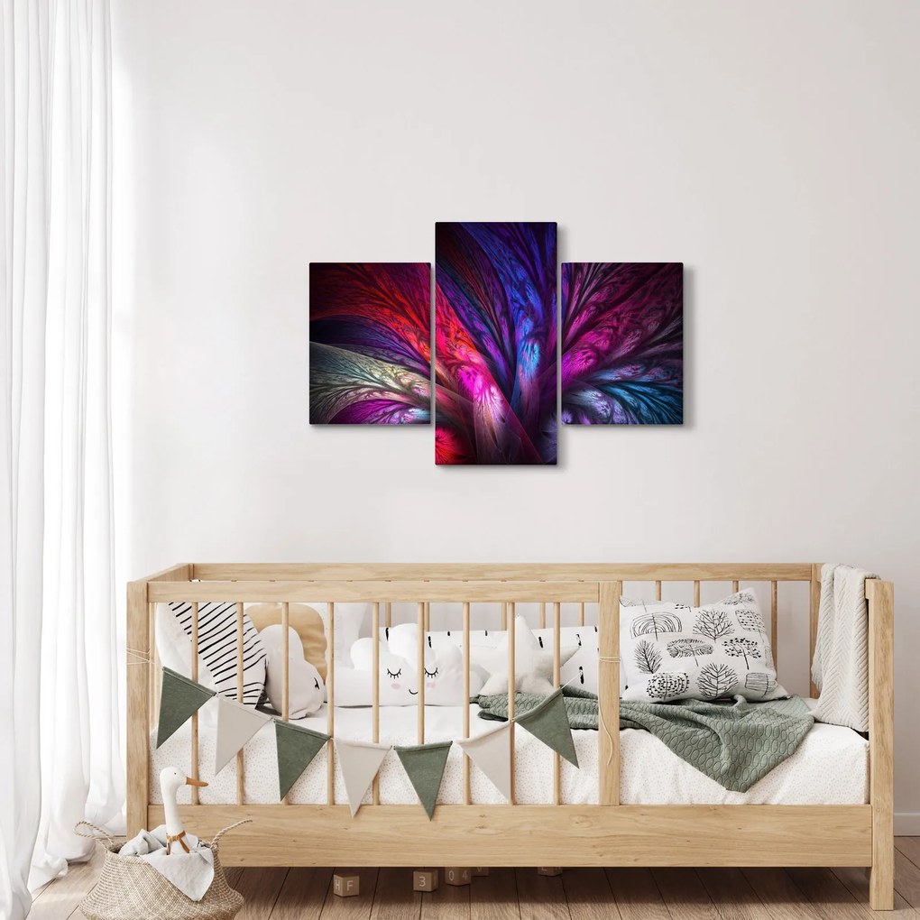 Tabloul abstract cu copacul (90x60 cm)
