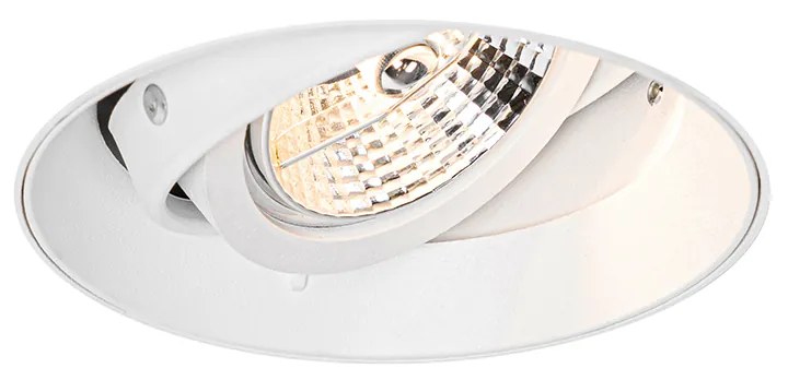 Spot modern îngropat alb GU10 AR70 rotund fără margine - Oneon