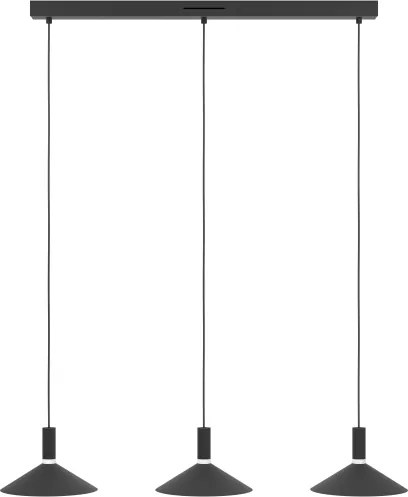 Eglo 902184 - Pendul suspendat pe cablu LED RGBW cu dimmer CONOMAVILLA-Z, 3xLED/7,5W/230V, negru