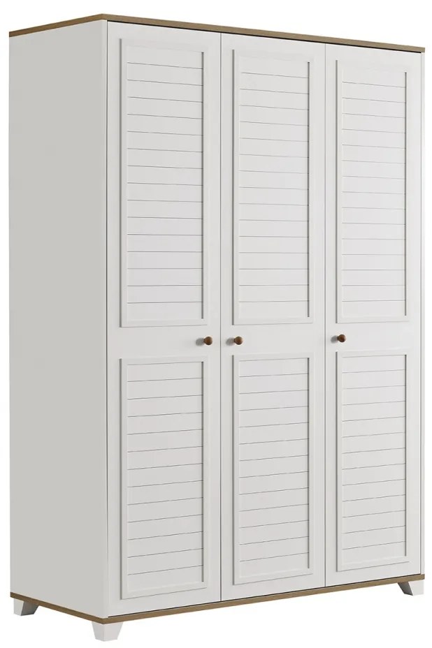 Dulap cu 3 usi pentru copii, colectia Nova ,   136x62x198 cm
