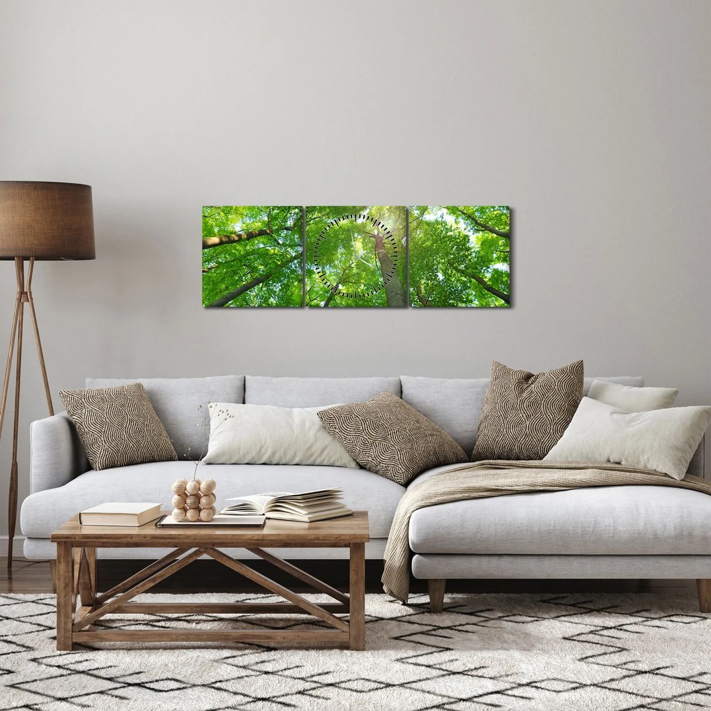 Tablou - Lunca (cu ceas) (90x30 cm)