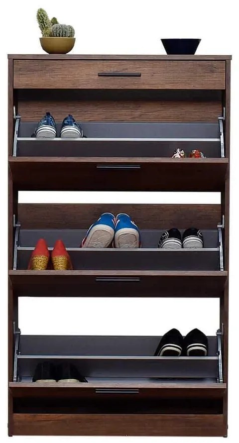Pantofar Adore, 3 compartimente, capacitate 18 perechi incaltaminte, 75 x 128 x 29 cm