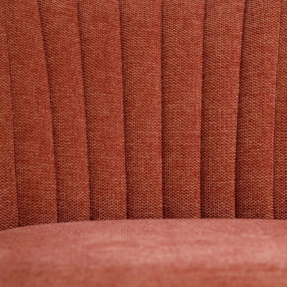 Fotoliu din tesatura rosu oxid Armchair  Fabric/Wood