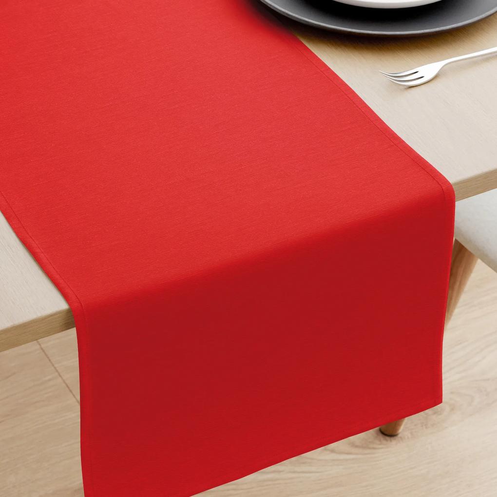 Goldea napron de masă decorativ loneta - roșu 20x140 cm