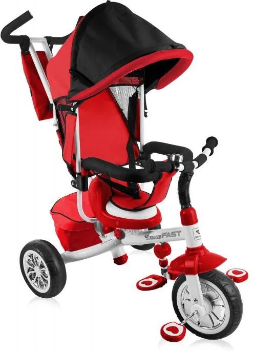 Tricicleta multifunctionala pentru copii Fast 3 in 1 Red White