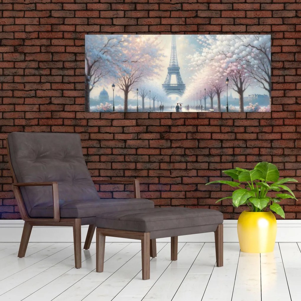 Tablou - Pictură din Paris (120x50 cm)