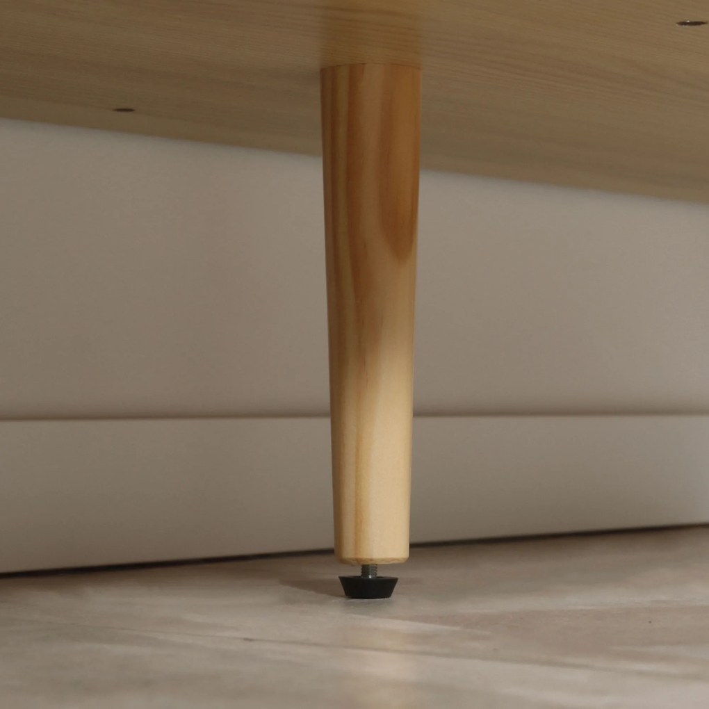 HOMCOM Bufet de depozitare scăzut mobilier cu 2 dulapuri 4 uși model de șevalet rafturi reglabile 120 x 35 x 77,4 cm alb | Aosom Romania