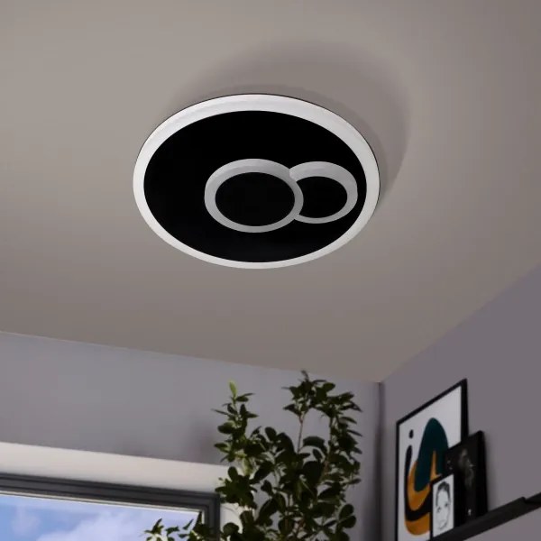 Plafonieră LED CADEGAL LED/7,8W/230V d. 20 cm neagră Eglo 30659